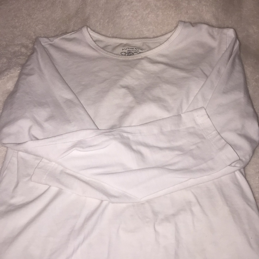 plain white long sleeve